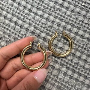 Elegant Gold Hoop Earrings